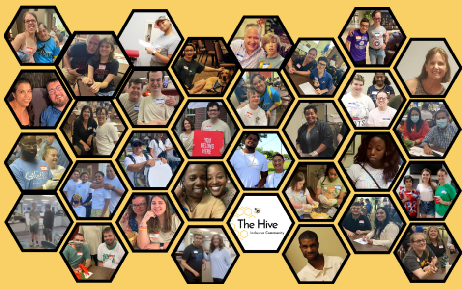 Honeycomb image of Hive member photos